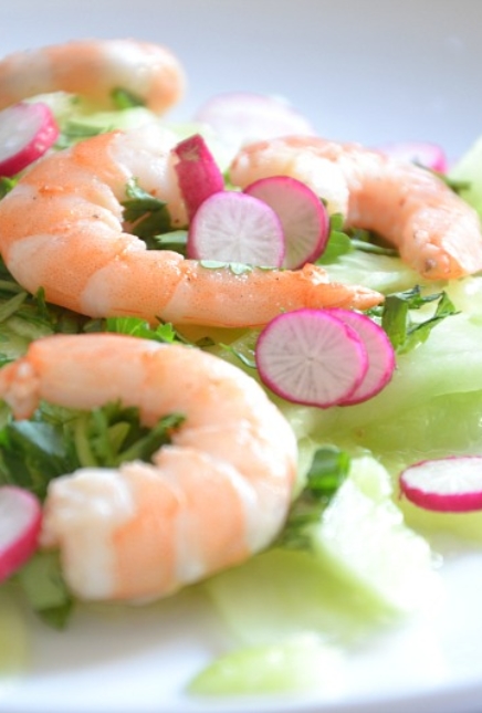 Salade aux crevettes