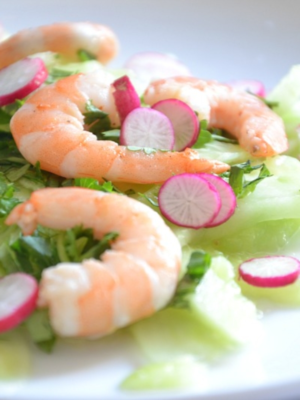 Salade aux crevettes