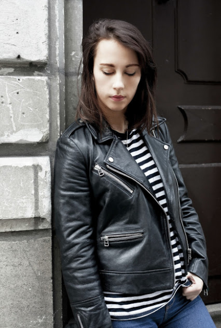 look n°75 – Marinière et cuir –