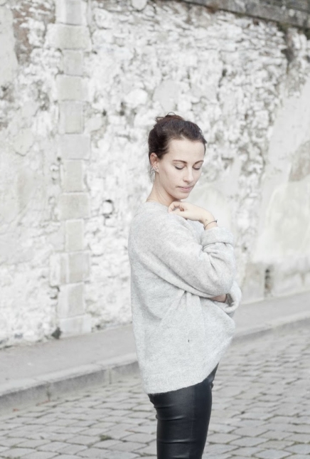 Cuir et Laine Mélangé