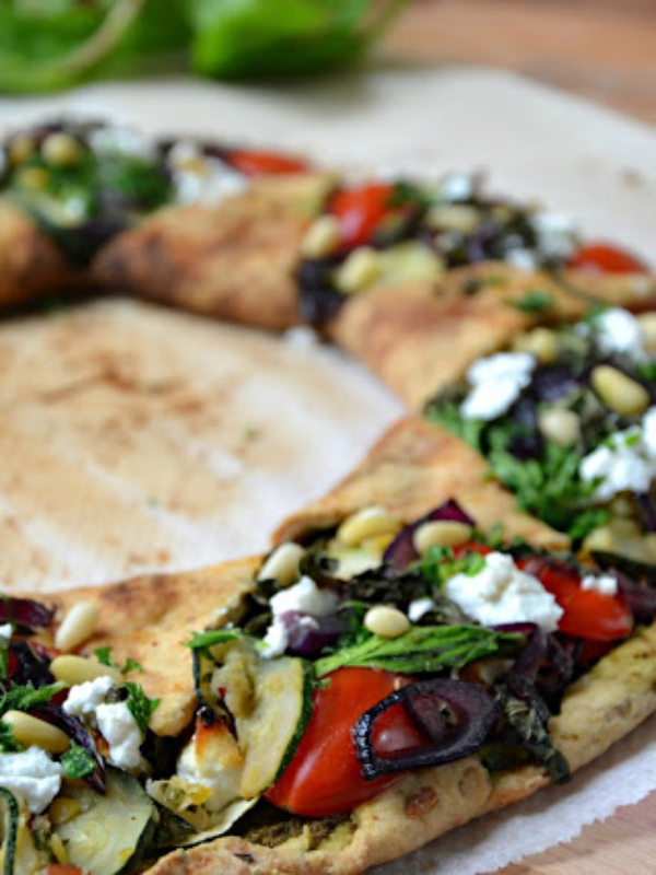 Tarte de légumes et d’herbes fraiches
