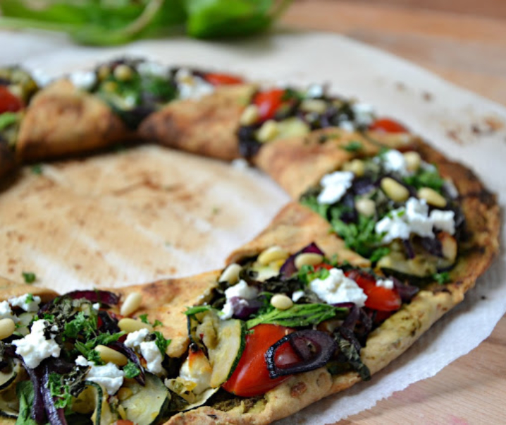 Tarte de légumes et d’herbes fraiches