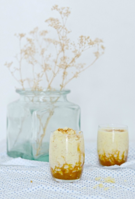 Riz au Lait d&rsquo;amande & Caramel au beurre salé