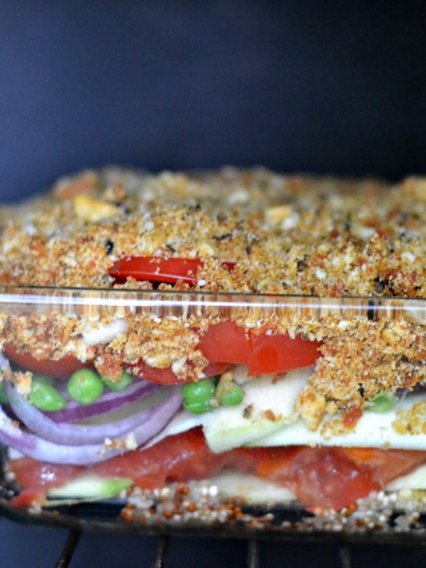 Crumble de légumes, TUC/Chorizo