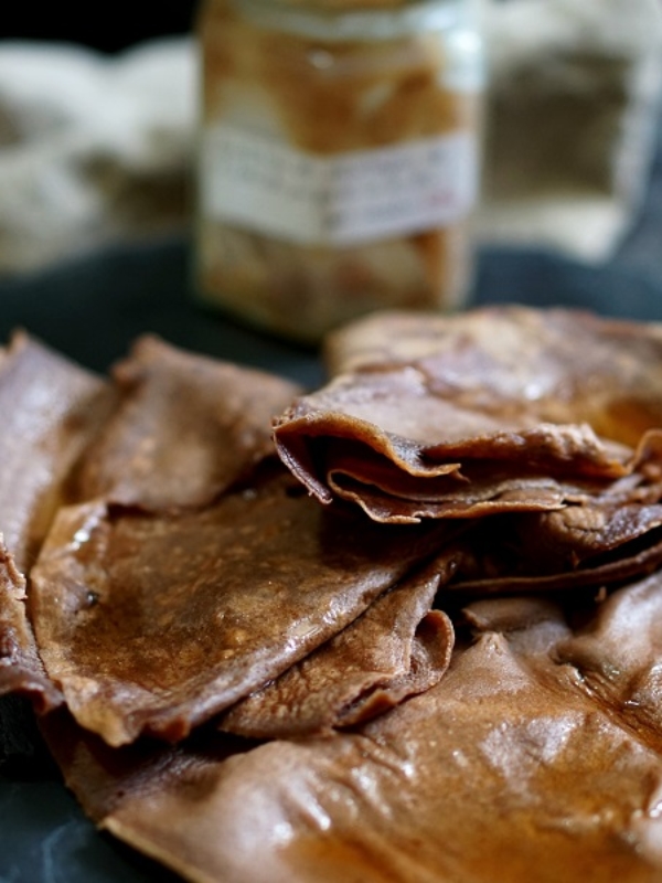 Crêpe châtaigne et chocolat (sans gluten/sans lait)