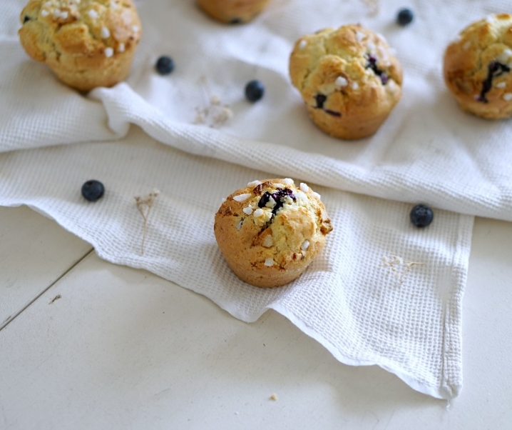 Muffins chocolat blanc et Myrtilles