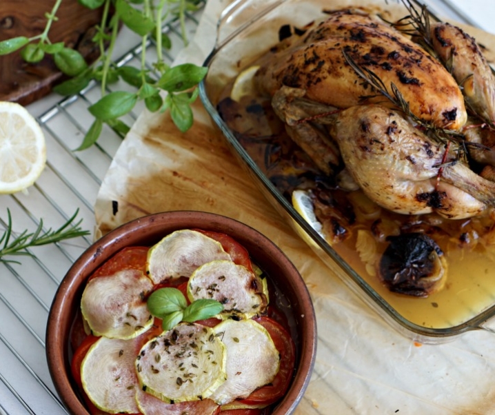 Poulet fermier au citron