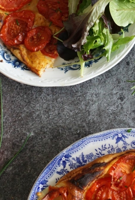 Tarte Tomate moutarde tapenade