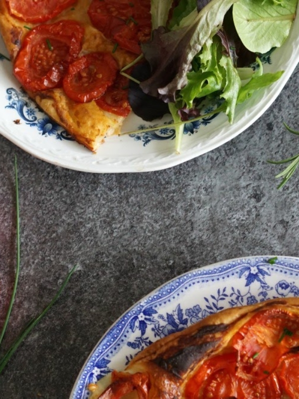 Tarte Tomate moutarde tapenade