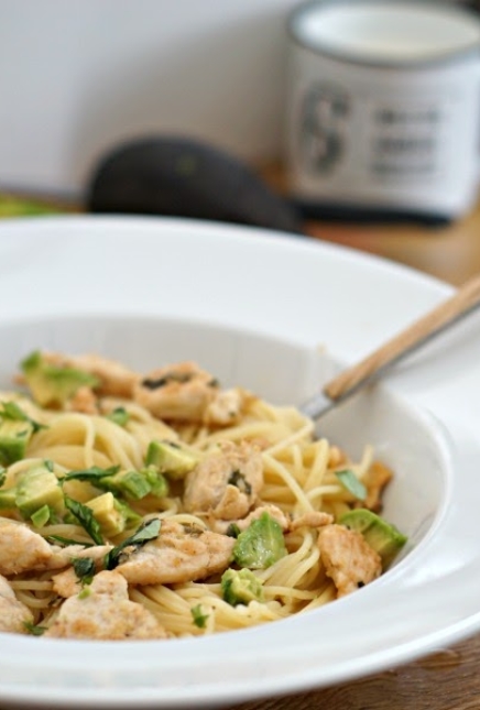 Pâtes au Citron et Avocat à la menthe