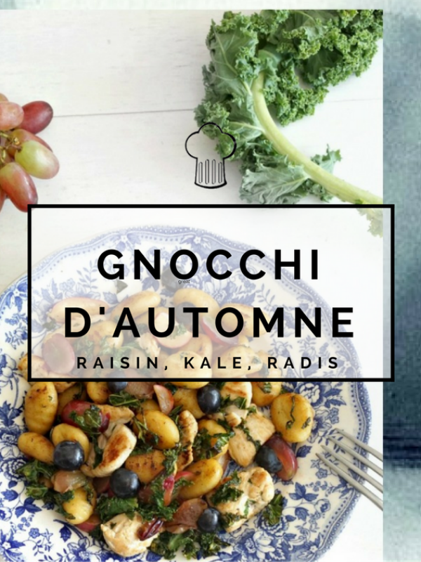 Gnocchis Kale, raisin, radis