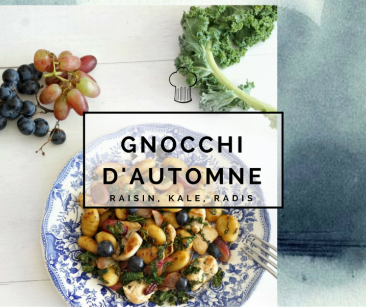Gnocchis Kale, raisin, radis