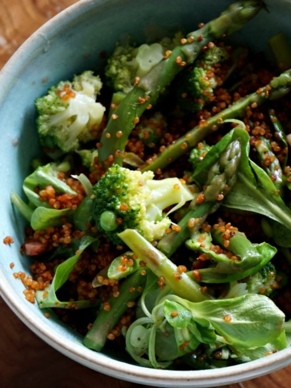 Quinoa épicé aux légumes verts