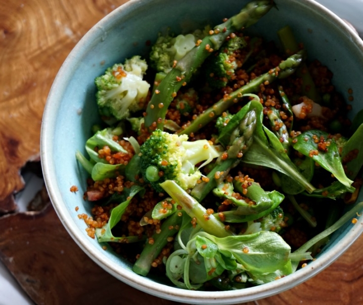 Quinoa épicé aux légumes verts