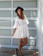 Des fleures brodées sur ma robe