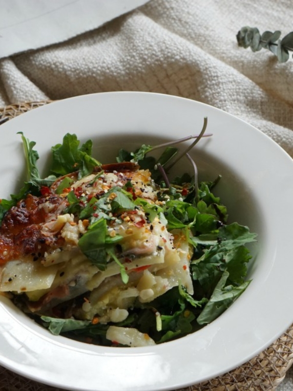 Recette « lasagnes » végétariennes- sans gluten