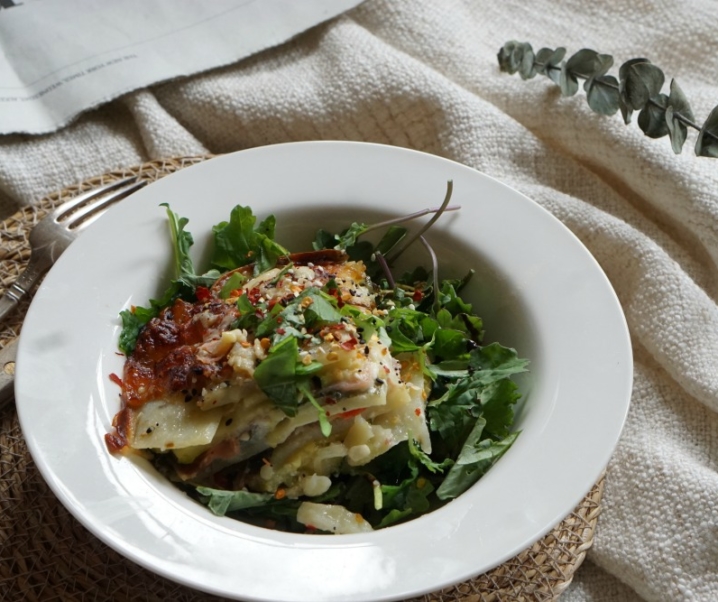 Recette « lasagnes » végétariennes- sans gluten
