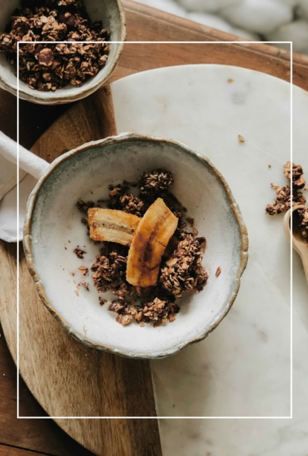 Topping de bananes rôties