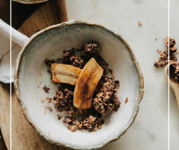 Topping de bananes rôties