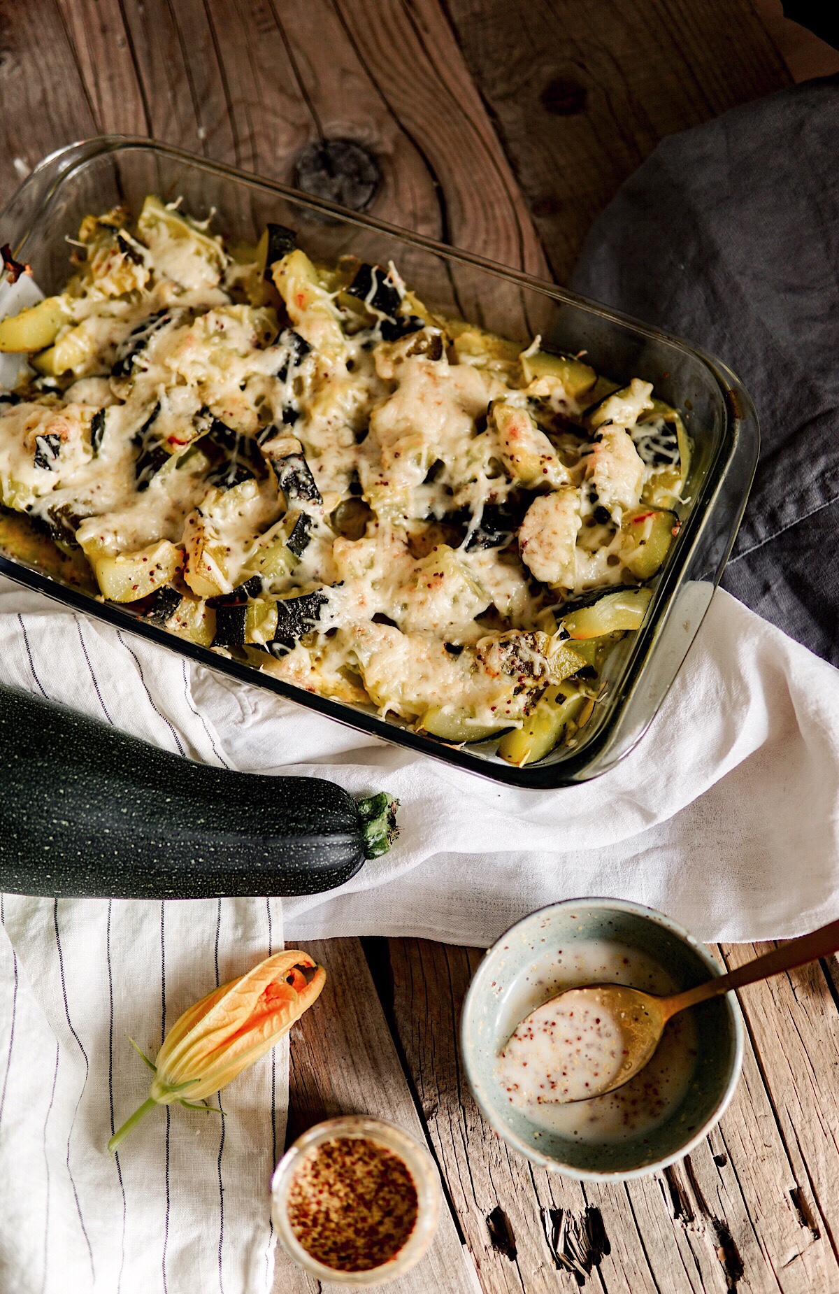 Gratin de courgette végé