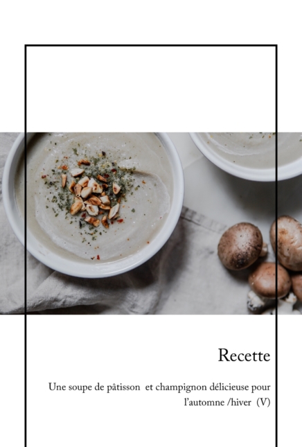 Velouté de pâtisson et champignons blond (Veg)