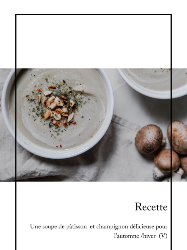 Velouté de pâtisson et champignons blond (Veg)