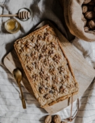 Rôti de porc aux patidou et purée de rutabaga et topinambour aux épices.