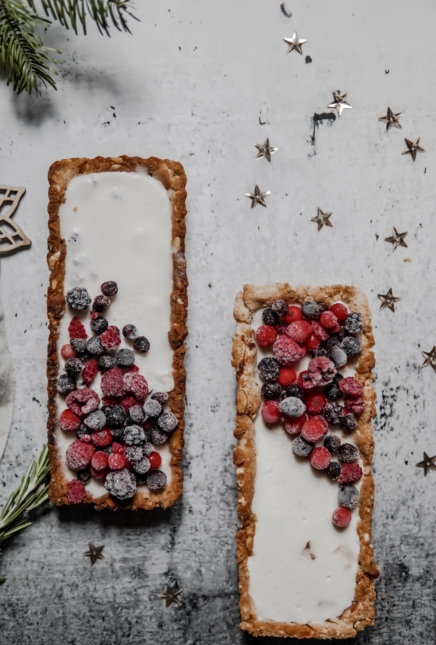 Menu de Noël: Tarte vegan coco/praliné