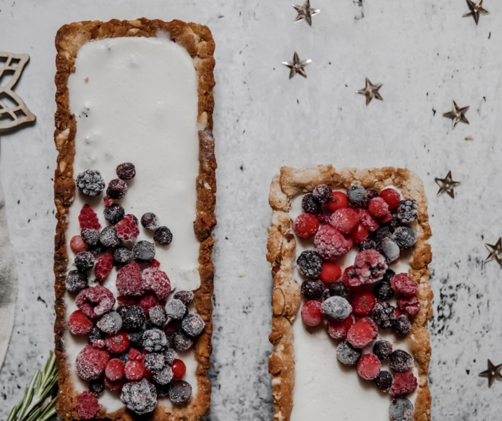 Menu de Noël: Tarte vegan coco/praliné
