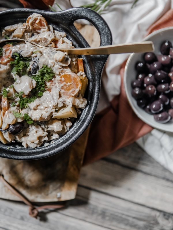 Ragoût de Jack fruit aux olives