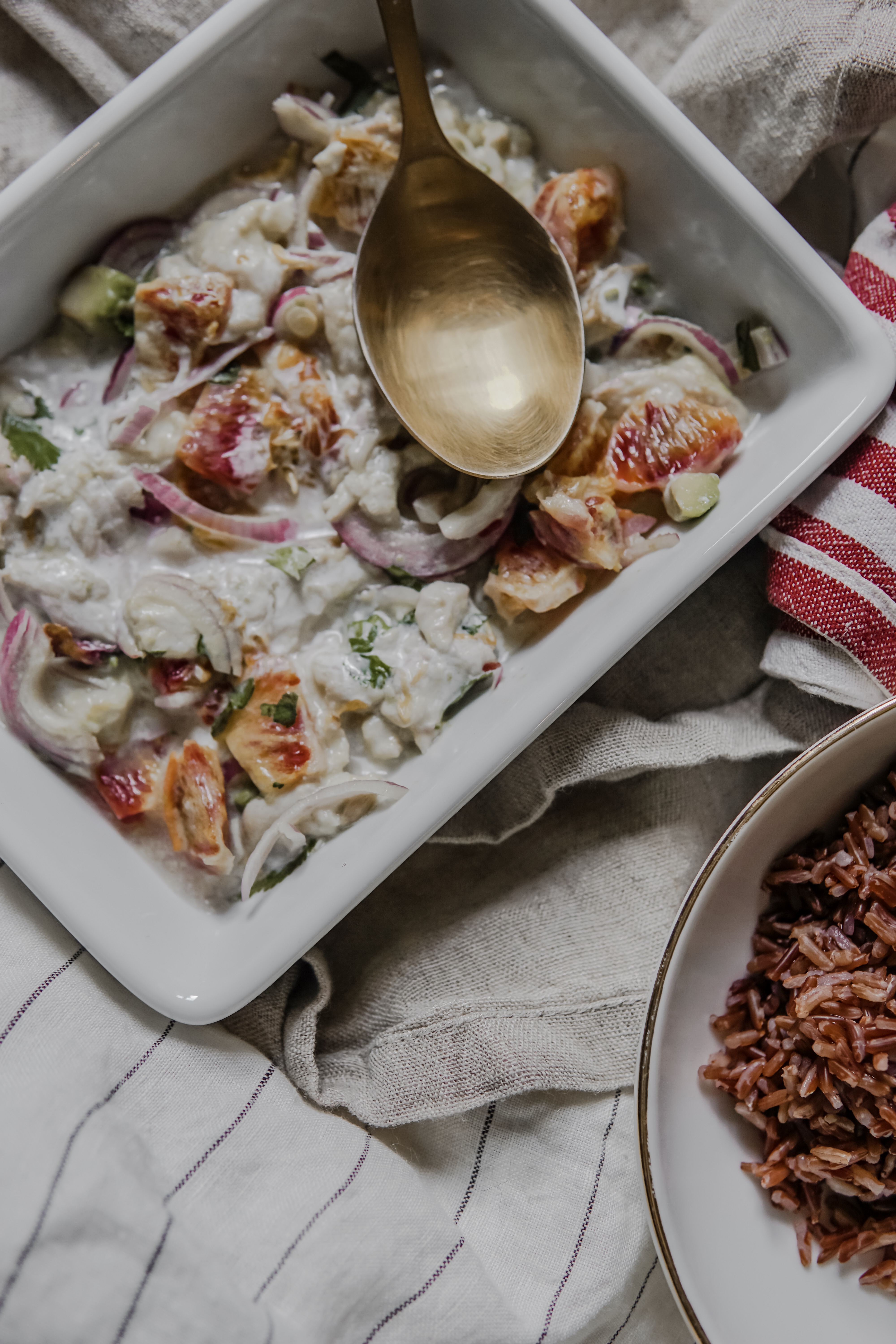 Poisson avec marinade exotique