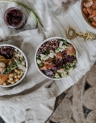 Kale sauté et haricots blanc