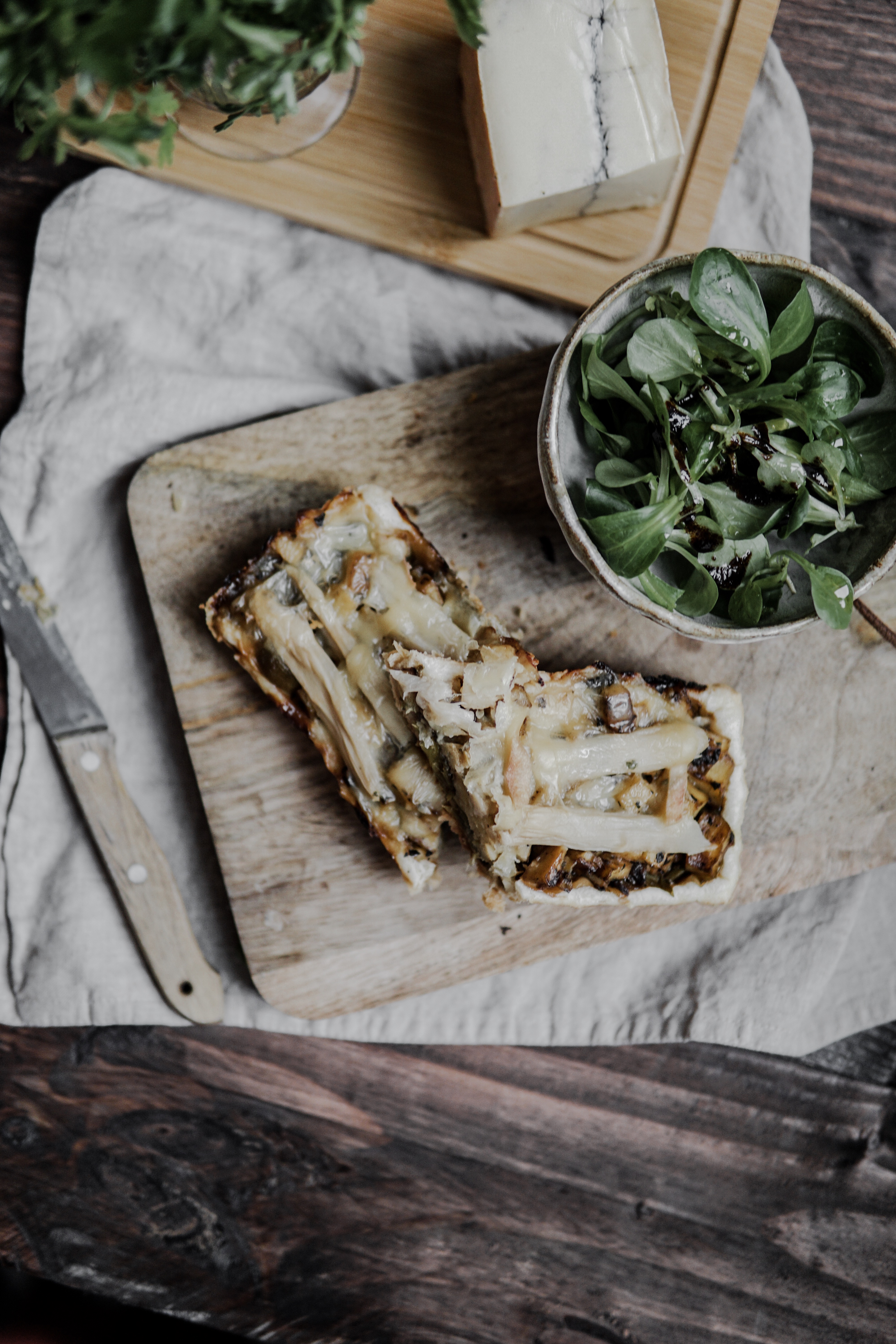 Tarte rustique au Morbier