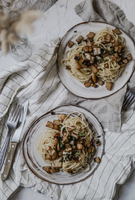 Prêt en 10 min: Spaghetti frais aux navets nouveaux