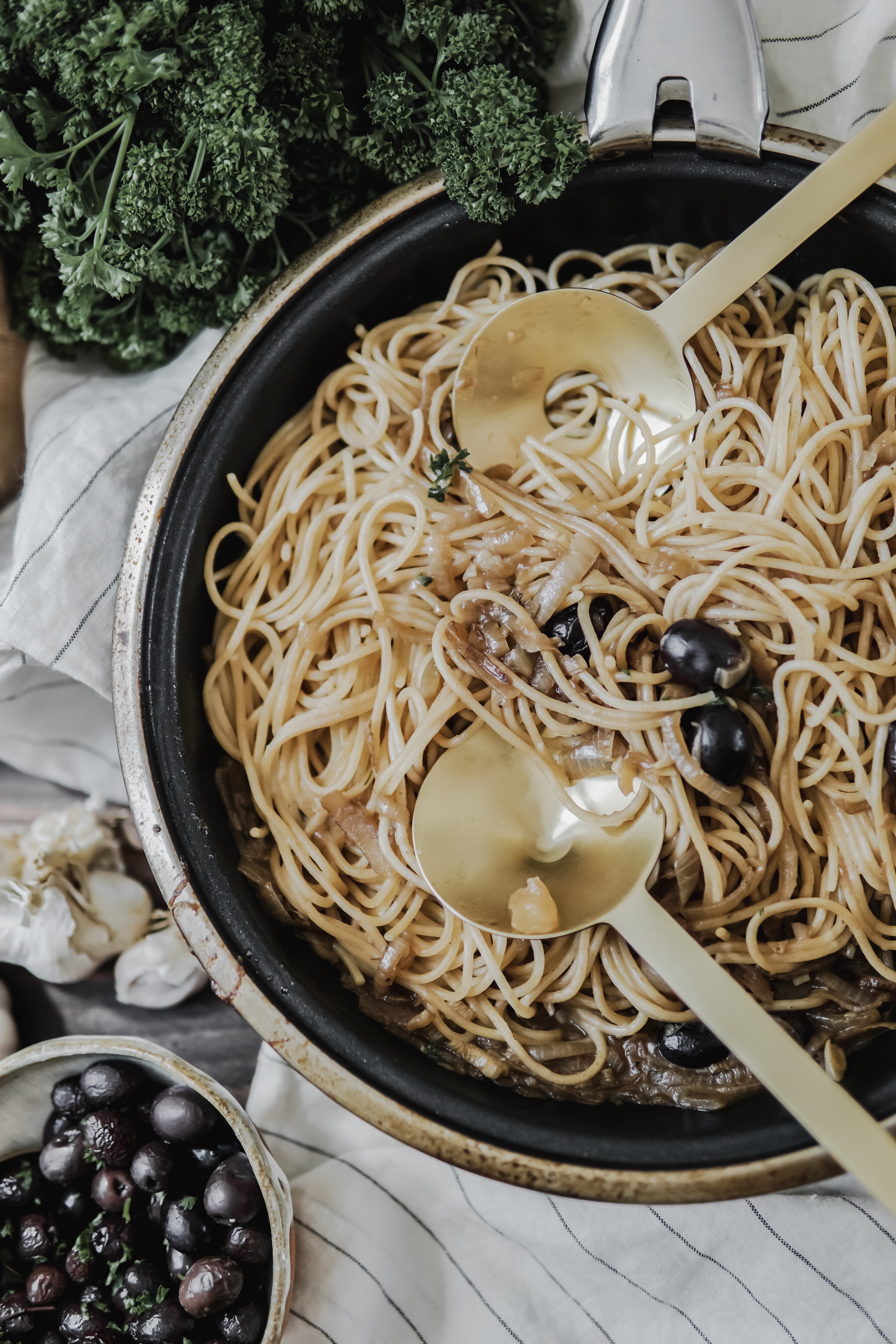 Spaghetti à l’ail (vegan)