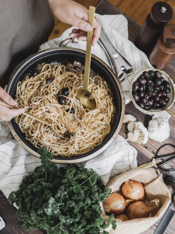 Spaghetti à l’ail (vegan)