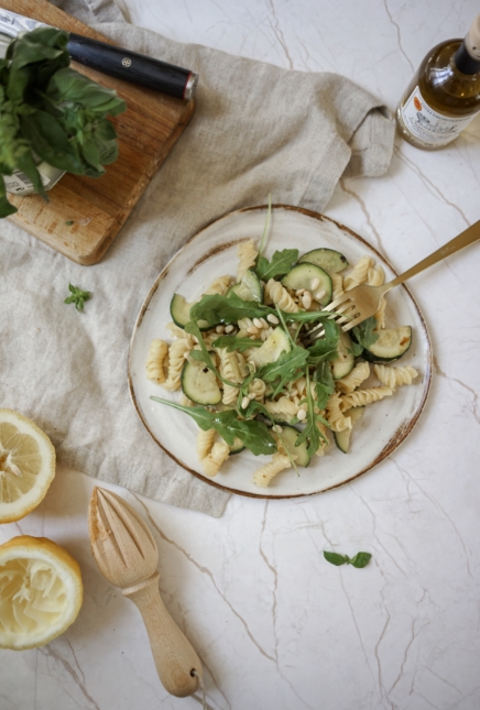 Prête en 10 min: Pâtes aux courgettes (vegan)