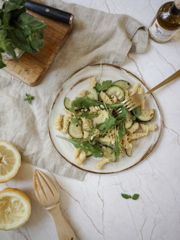 Prête en 10 min: Pâtes aux courgettes (vegan)