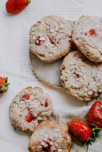 Cookies vegan fraise coco