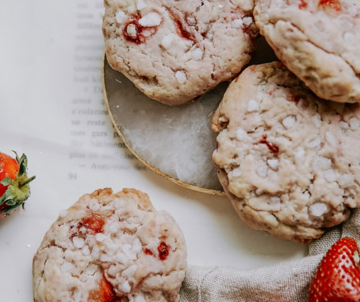 Cookies vegan fraise coco