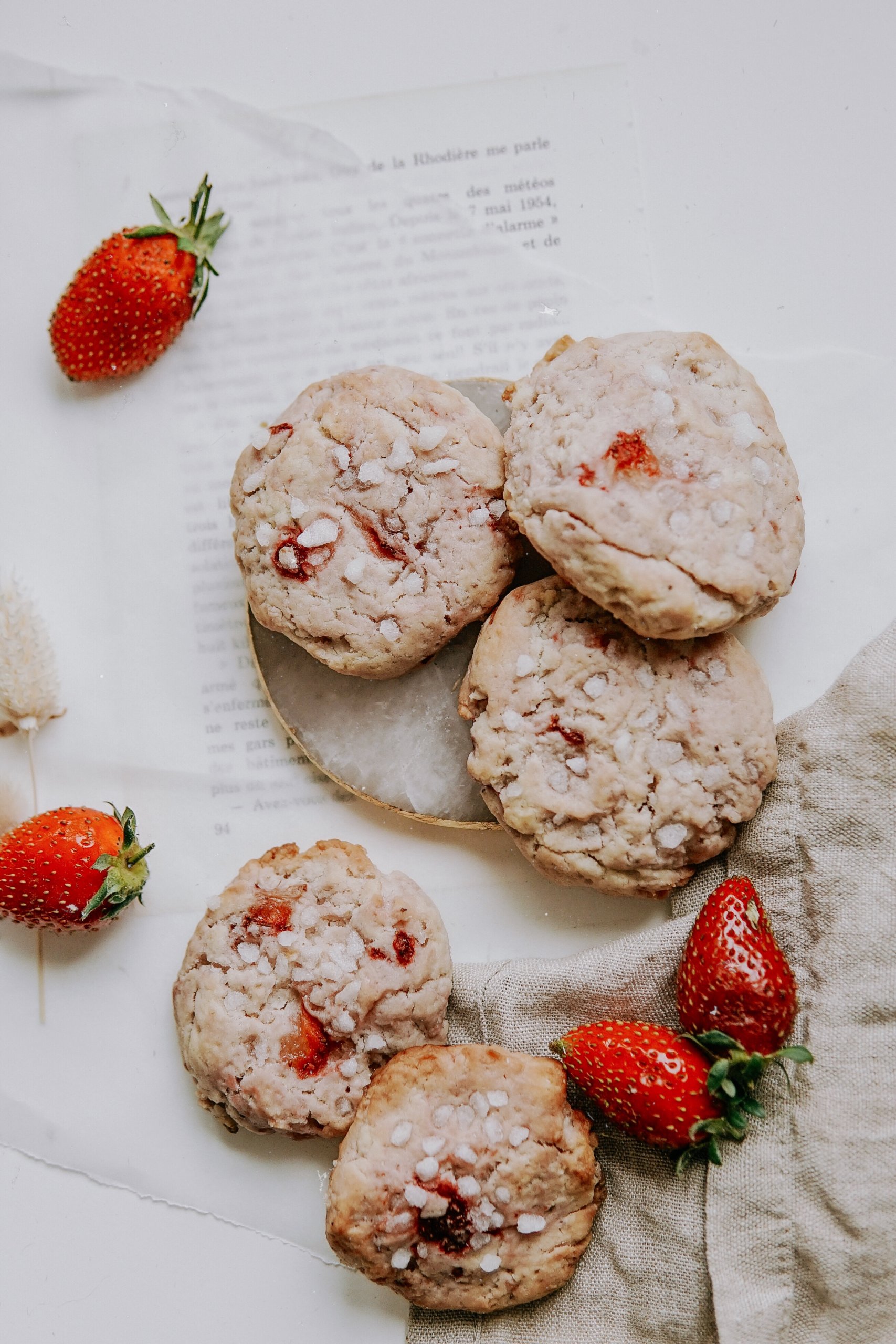cookies aux fraises