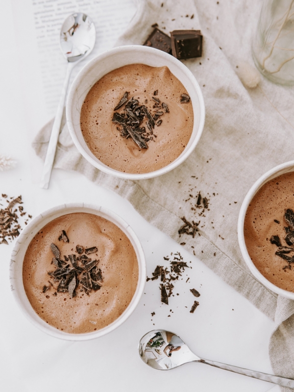 Mousse au chocolat à l’aquafaba (vegan)