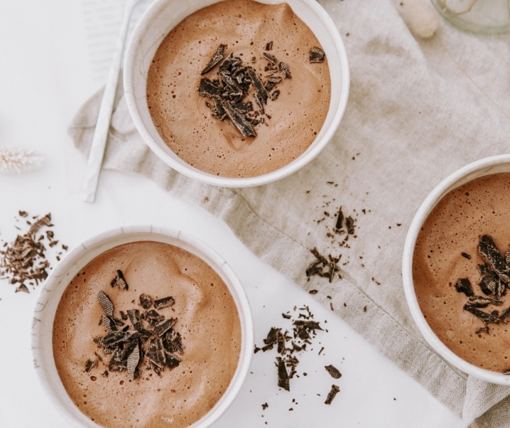 Mousse au chocolat à l’aquafaba (vegan)