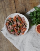 Salade pomme de terre/ pourpier et menthes