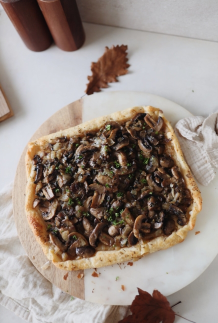 Tarte aux champignons