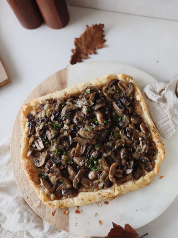Tarte aux champignons