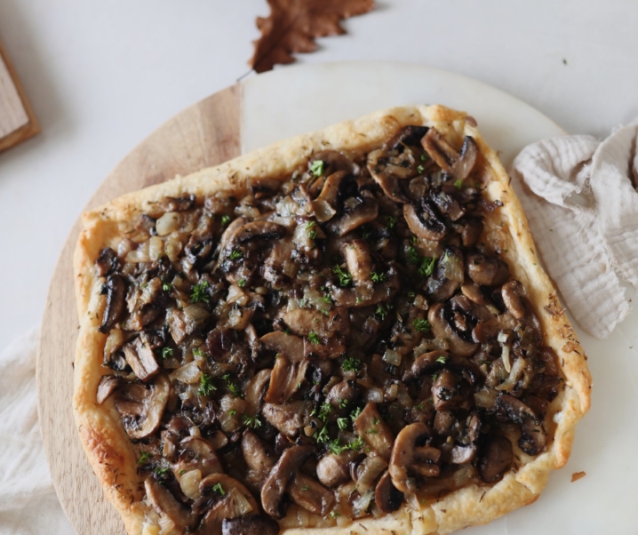 Tarte aux champignons