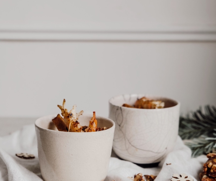 Menu de Noel: Velouté de panais au pain d’épices