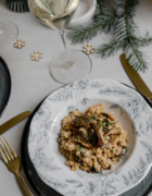 Menu de Noël, dessert : Pavlova aux poires